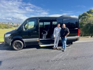 Arrive Driving Services Black 11 Seater Mercedes Sprinter Minivan